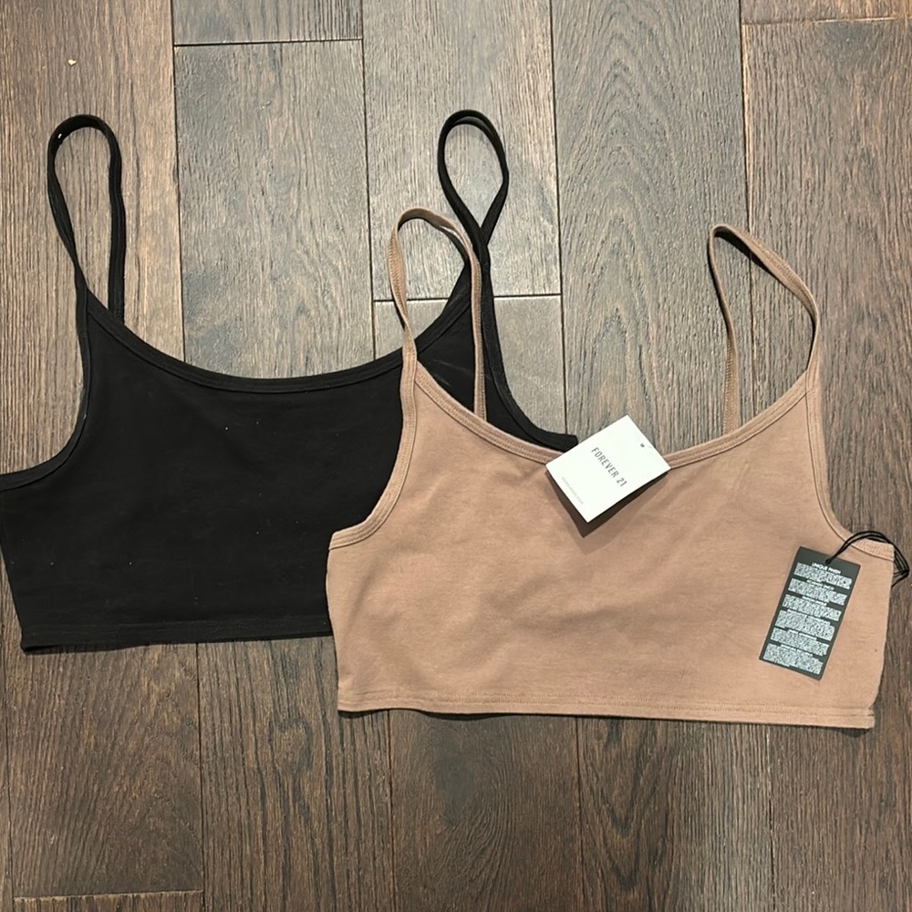 Black and Brown Crop Tops